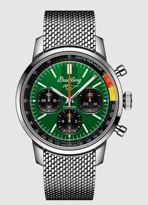Review 2023 Breitling TOP TIME B01 FORD MUSTANG Replica Watch AB01762A1L1A1